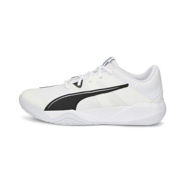 Imagem de PUMA Tênis unissex Eliminate Pro II para quadra, Puma Branco Puma Preto Arctic Ice, 10.5