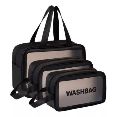 Imagem de Kit Necessáires Cosméticos Viagem Feminina Maquiagem Praia