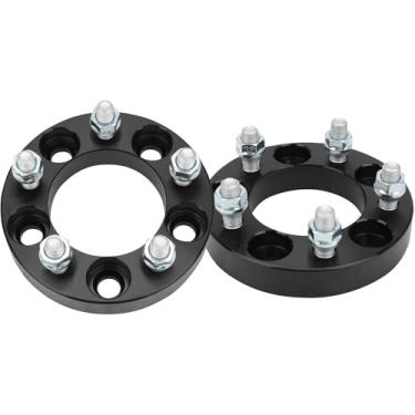 Imagem de Haruma Espaçadores de roda 5 x 4,5 cm de 2,5 cm para Lincoln Aviator Town Car MKX, 2 peças de furo de cubo de 82,5 mm, adaptadores de roda forjados reais para Ford Mustang Edge Explorer Ranger