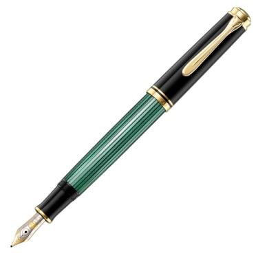 Imagem de Pelikan Caneta-tinteiro Souverän M400, ponta fina, preto/verde, 1 unidade (994855)