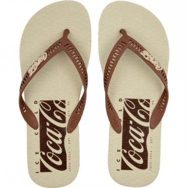 Imagem de Chinelo Coca Cola Cc4770 Masculino, Off white, 42