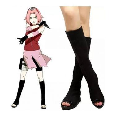 Imagem de Botas Cosplay Anime Sakura Naruto Branco