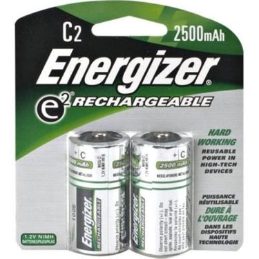 Imagem de Baterias Energizer Recharge C 2500mAh NiMH, pacote com 2