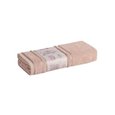 Imagem de Toalha Banho Infantil Viajante Fio Cardado Rosê Karsten