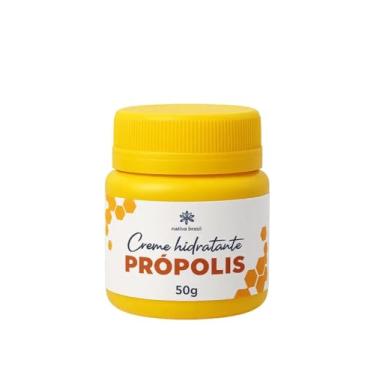 Imagem de Nativa Brasil Creme Hidratante Própolis, 50g, Hidratação Profunda para Pele Seca e Rachada, Ação Cicatrizante e Antibacteriana Natural
