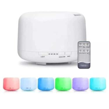 Imagem de Difusor Ambiente Aromatizador Umidificador Oleos Essenciais Cor Branco