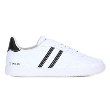 Imagem de Tênis Ramarim SNK 0001 Branco e Preto - Feminino - 37 - Branco