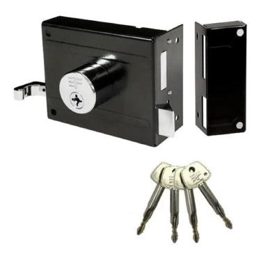 Imagem de Fechadura Sobrepor Para Portão 3F 1130 Tetra 4 Chaves