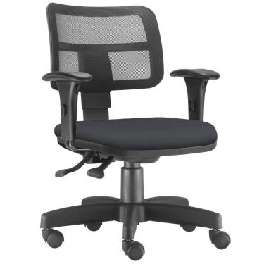 Imagem de Cadeira Giratória Zip L02 Executiva Ergonômica Escritório Crepe Preto - Lyam Decor