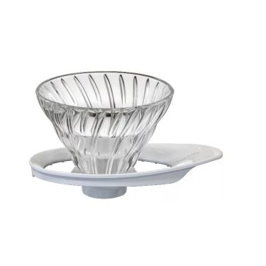 Imagem de Suporte Coador Hario Vidro Branco V60-01 - 1-2 Xíc