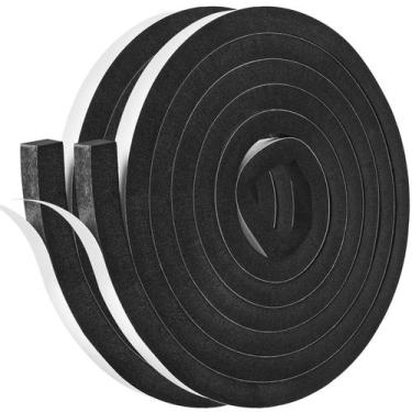 Imagem de Fita de espuma Weatherstrip Kikerike 2,5 cm x 2,5 cm x 4 m de alta den