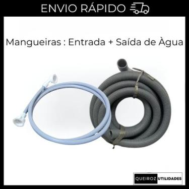 Imagem de KIT - Mangueiras de Entrada e Saída Eletrolux - 3M - 5M - NoBrand, 3M
