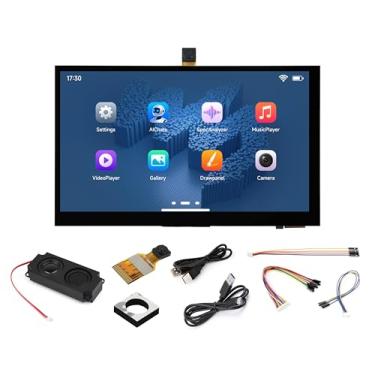 Imagem de Placa de desenvolvimento de tela sensível ao toque ESP32-P4-WIFI6 de 7 polegadas, baseada em ESP32-P4 e ESP32-C6, com LCD IPS de 5 pontos 1024 x 600, suporta interação de voz IA e Wi-Fi 6/BT5