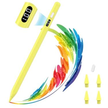 Imagem de MoKo Caneta Stylus para iPad 2018-2025, lápis USB-C de carregamento rápido com tela LED e sensibilidade de inclinação para Apple iPad A16/11/10/9/8/7/6, Air 7/6/5/4/3/M3/M2, Pro 33.0 cm/32.8 cm/27.9