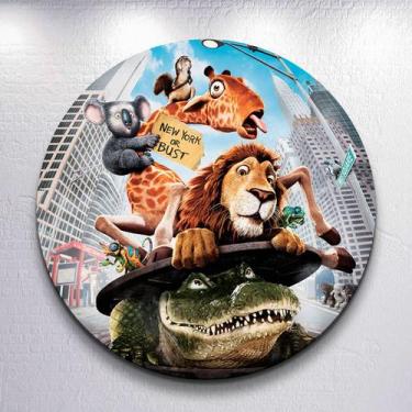 Imagem de Painel p/ Festa Infantil Animais Selvagens Estampa De Zoológico Capas 