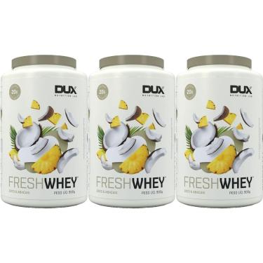 Imagem de Kit 3X Fresh Whey - 900g Coco e Abacaxi - Dux Nutrition-Masculino