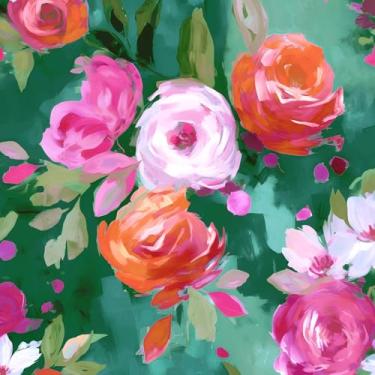 Imagem de BOKEBEVE Papel de parede verde brilhante descasque e cole papel de contato colorido papel de parede aquarela para quarto de banho quarto de banho armário de parede removível moderno adequado para