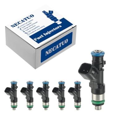 Imagem de 0280158028 Injetores de combustível (conjunto de 6) compatíveis com Dodge Stratus Nitro Journey Charger Challenger Magnum para Chrysler Sebring Pacifica 300 2.7 3.5 4.0L (4 furos) para # 812-12138