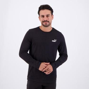 Imagem de Moletom Puma ESS No. 1 Longsleeve Preto, G
