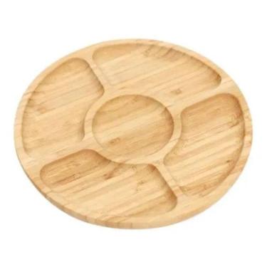Imagem de Petisqueira Redonda Bambu 30Cm Class Home
