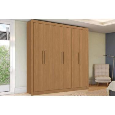 Imagem de Guarda Roupa Casal 6 Portas E 2 Gavetas M569 Canela - Kappesberg