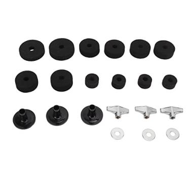 Imagem de RiToEasysports Kit de Almofada de Feltro para Pratos de Bateria – Acessório de Instrumento Antiderrapante para Excelente Qualidade de Som – 21 Peças de Reposição para Bateria – Cabe Em Todos Os