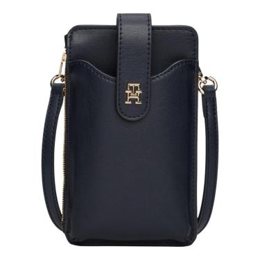 Imagem de Bolsa Tommy Hilfiger Icon Phone Feminino Couro Preto-Feminino