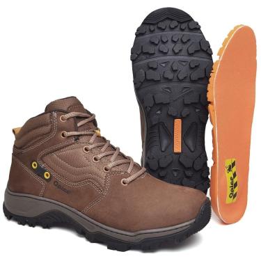 Imagem de Bota Adventure Masculina de Couro com C.A. EPI Forro Acolchoado para Trabalho e Trilha-Masculino