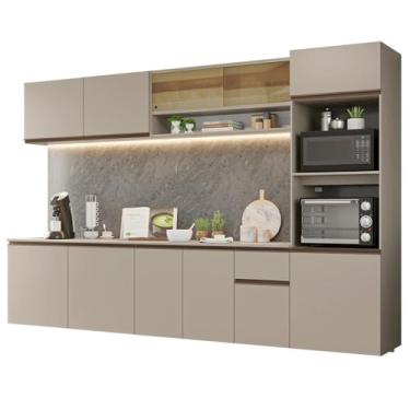 Imagem de Armário de Cozinha Completa 300 cm Suspenso Crema Nice Madesa 03