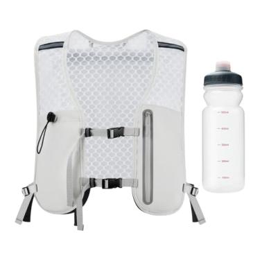 Imagem de Vaveren Colete de hidratação, bolsa esportiva para atividades ao ar livre, mochila para caminhadas ao ar livre, colete de caminhada, mochila para escalada, Cinza