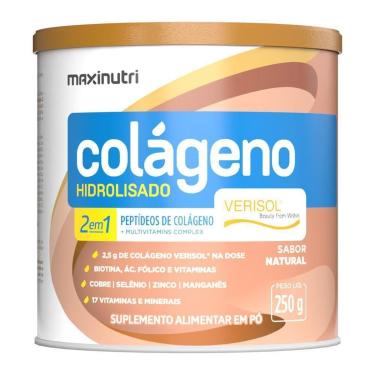 Imagem de Colágeno Verisol 2 Em 1 Lata 250g Natural Maxinutri-Unissex