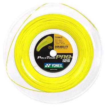 Imagem de Corda de Tênis Yonex Poly Tour Pro 125 Rolo Amarelo,Amarelo,Rolo com 200 metros