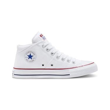 Imagem de Converse Tênis feminino Chuck Taylor All Star Madison de cano médio, Branco/Branco., 5 Women/3 Men