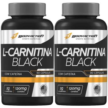 Imagem de Kit 2X L-Carnitina Black - 90 Capsulas - BodyAction-Masculino