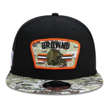 Imagem de BONÉ NEW ERA 950 CLEVELAND BROWNS SALUTE TO SERVICE NFP22BON253 PRETO VERDE CAMO-Masculino