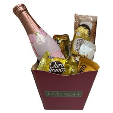 Imagem de Cesta de Natal Premium com Espumante Pronta Para Presentear - Ferrero 