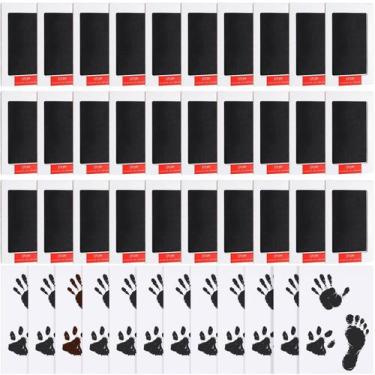 Imagem de Kit de impressão de mãos e pés para bebês sem tinta Jetec 30, preto