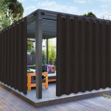 Imagem de Cortinas ao ar livre PureFit Waterproof 120x213cm Chocolate