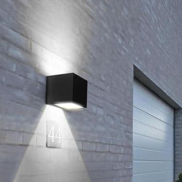 Imagem de Luz de parede solar SOTTLOT 4000K 700lm Cube Design à prova d'água