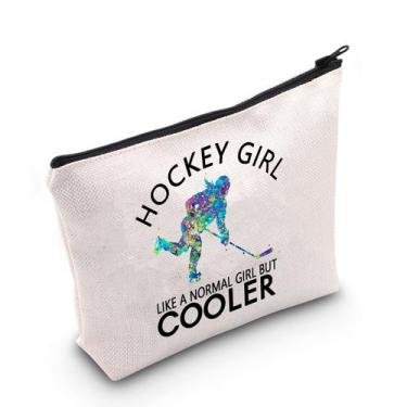 Imagem de Bolsa de cosméticos TSOTMO Hockey como um design normal, mas mais lega