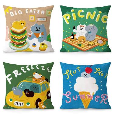 Imagem de Capa de almofada Dopamine Mood Boosting Animal Series 35x35cm