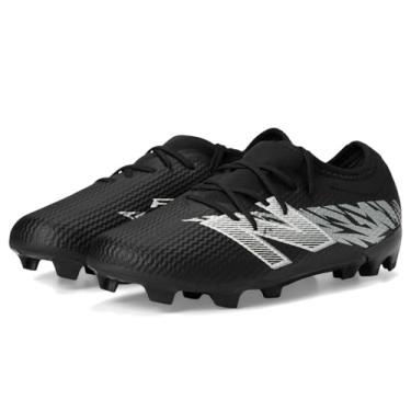 Imagem de New Balance Tênis de futebol infantil Furon Team Fg V8, Preto/Metálico Prata/Branco, 16