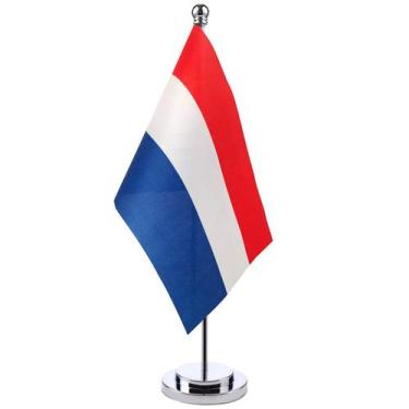 Imagem de Bandeira Desktop Flag Holanda 14x21cm Poliéster Mini - Yiweisai