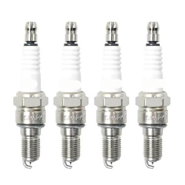Imagem de Vela de ignição para motocicleta compatível com AX-1 250 CB-1 NC27 CB400 CB500 CBF125 CBF250 CBR1000RR CBR250 CBR600RR CR125R CHF50 (4 unidades, liga de níquel)