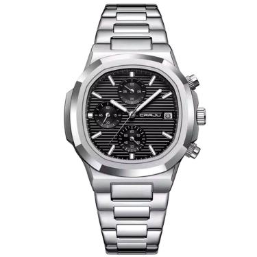 Imagem de Relógio de Pulso Masculino Analógico com Pulseira de Aço Inoxidável Impermeável 3ATM