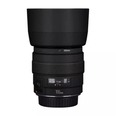Imagem de EF 100 2 adesivo para lente de câmera revestimento protetor de corpo película protetora para Canon EF 100 mm F2 USM (preto fosco)