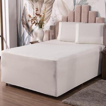 Imagem de Jogo De Lençol Luva Queen Conjugada Colchão E Box Malha 3P - Ametista 