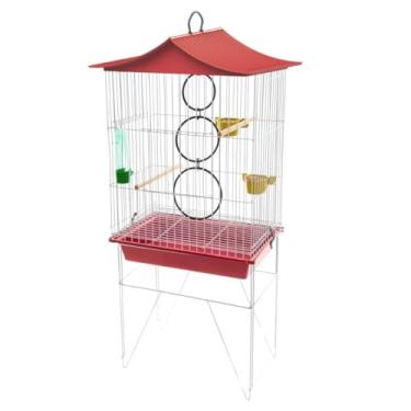 Imagem de Gaiolas ou berçários papagaios acessórios completos anel de beber(VIVEIRO VERDE)