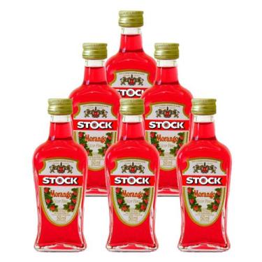 Imagem de Miniatura Licor Fino de Morango Stock 50ml 6 Unidades
