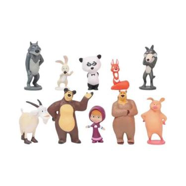 Imagem de Masha e o Urso Action Figure, Anime Model, Cartoon Toys, Presentes par